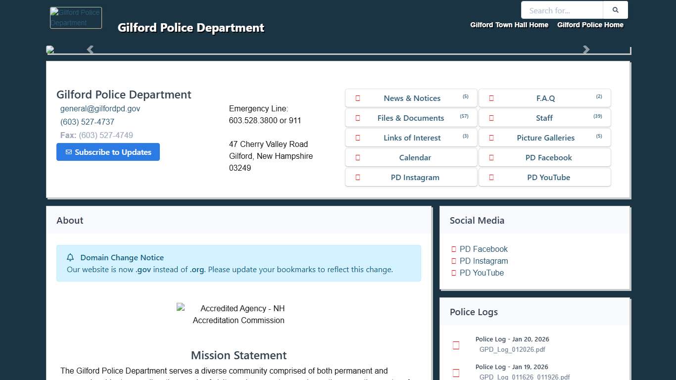 Gilford Police Department - Town of Gilford, NH